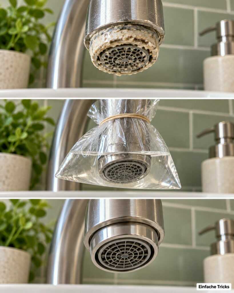 Wasserhahn verkalkt und spritzt? So wird der Strahl wieder gleichmäßig