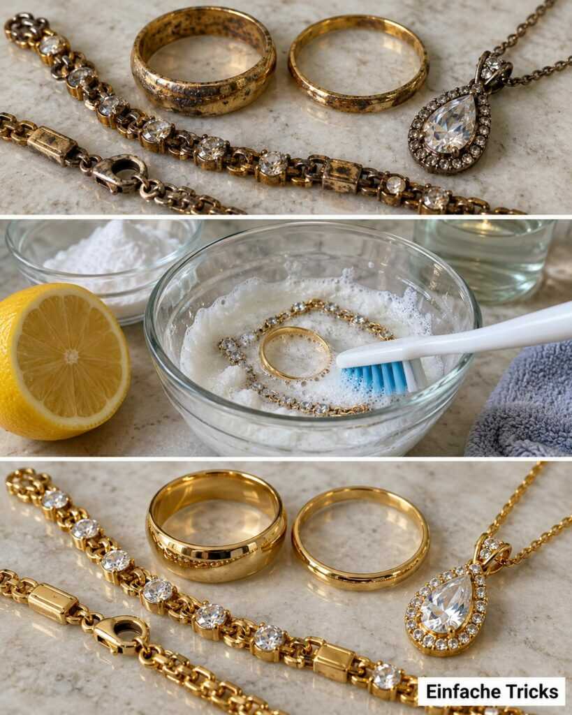 Schmuck wieder zum Glänzen bringen: So reinigst du Ringe, Ketten und Armbänder ohne Schäden