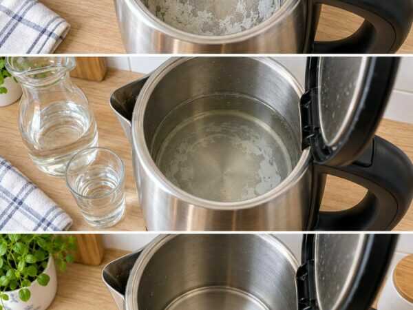 Kalk im Wasserkocher? So wird er mit weißem Essig wieder sauber