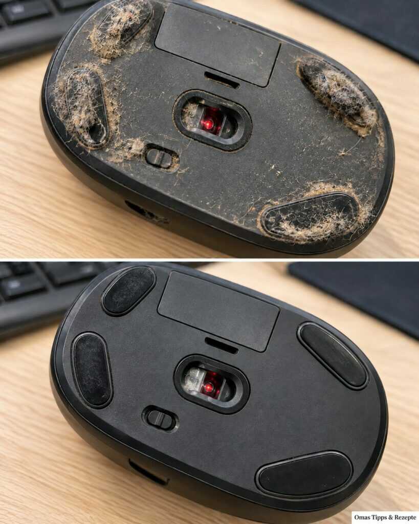 Maus ruckelt oder gleitet schlecht? So entfernst du Staub und Fusseln schonend