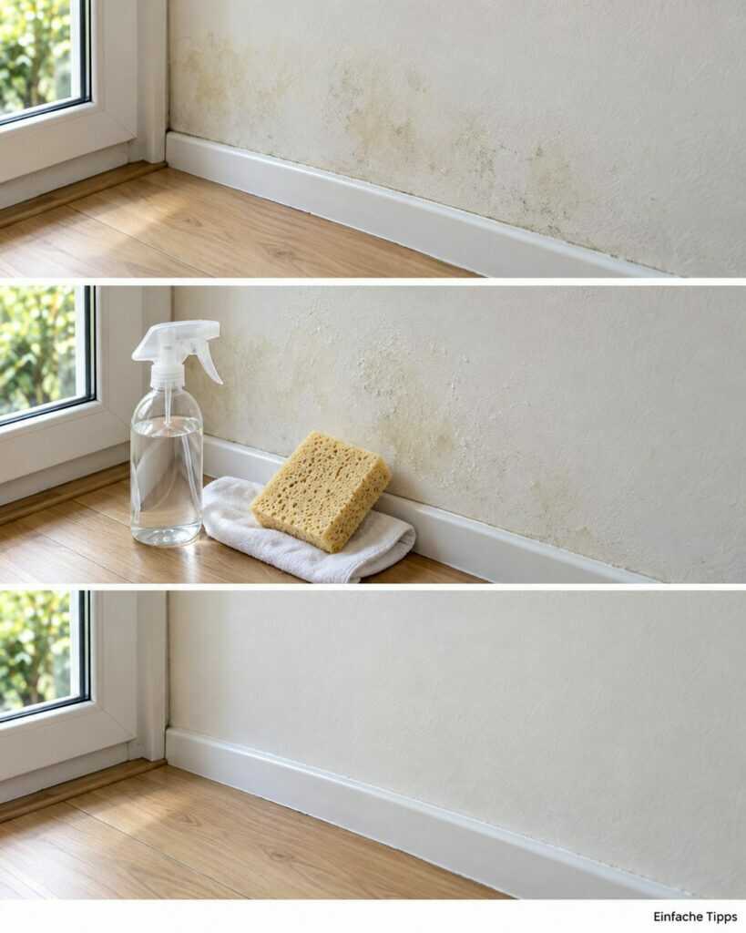 Feuchtigkeitsflecken an der Wand? So reinigen Sie sie vorsichtig und finden die Ursache