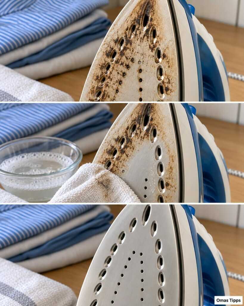 Bügeleisen hinterlässt braune Flecken? So reinigst du die Sohle schonend