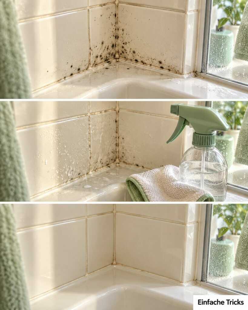 Schwarze Flecken in der Dusche? So werden Fliesen sauber – und bleiben länger trocken
