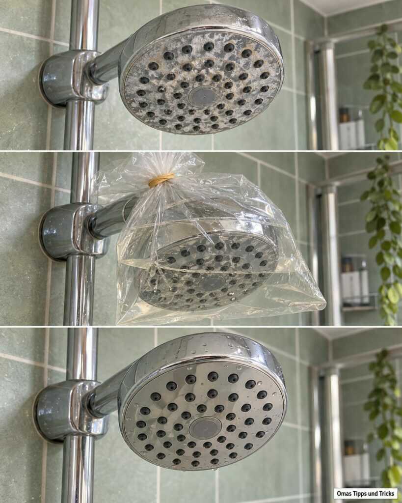 Duschkopf verkalkt? So wird der Wasserstrahl wieder gleichmäßig – ohne grobes Schrubben
