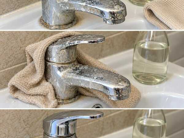 Kalk am Wasserhahn entfernen: So wird die Armatur wieder sauber und glänzend