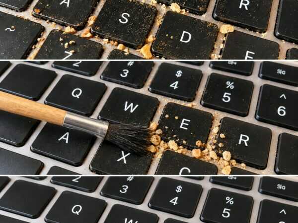 Krümel zwischen den Tasten? So wird deine Tastatur sauber – mit Pinsel und wenig Aufwand