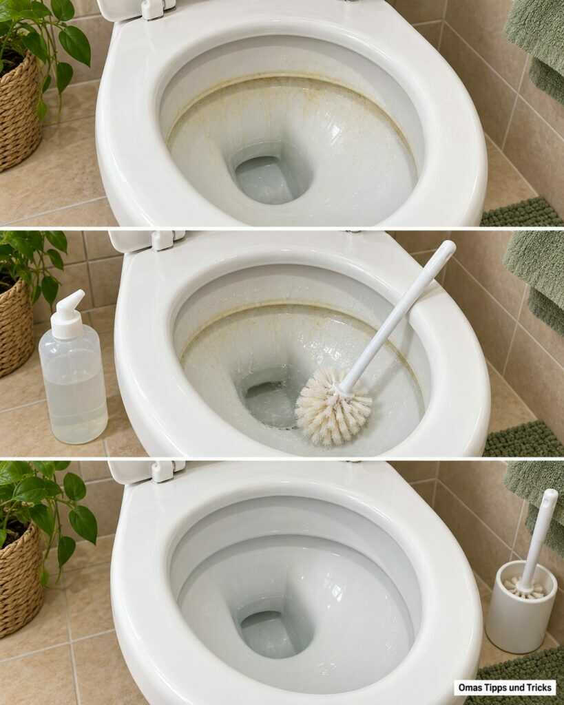 Gelbe Ränder im WC? So entfernst du leichte Kalkbeläge mit Zitronensäure