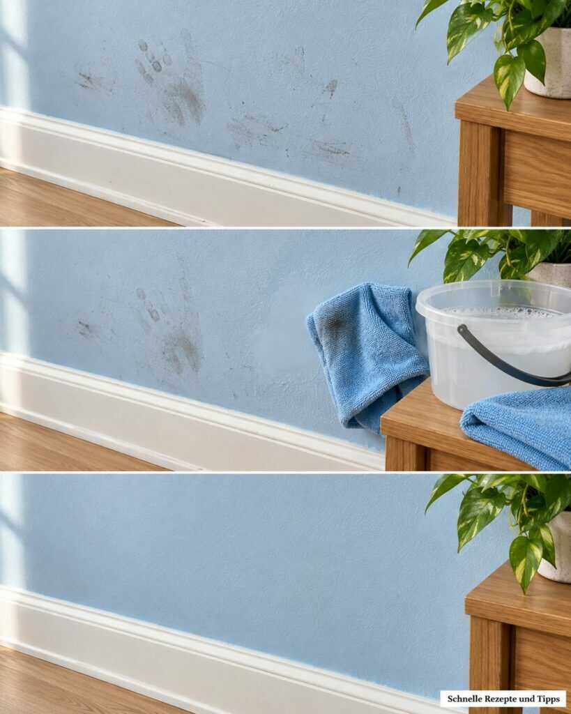 Flecken an der Wand? So wird sie wieder sauber, ohne gleich neu zu streichen