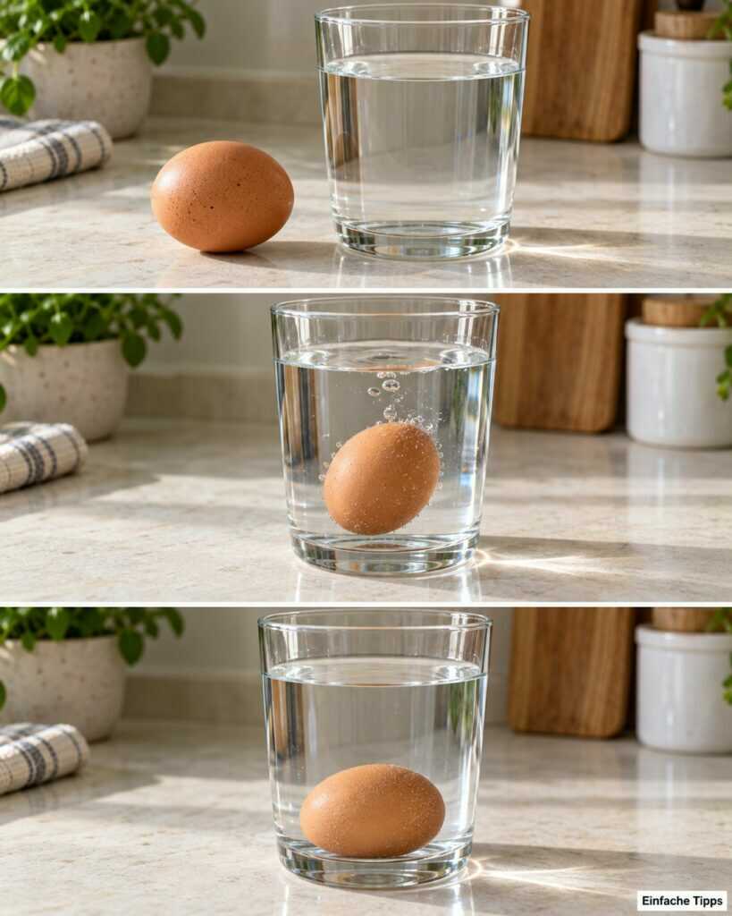 Sind deine Eier noch frisch? So deutest du den Wassertest richtig