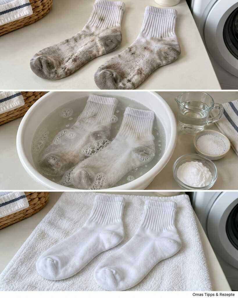 Graue Socken wieder sauber bekommen: Diese Einweichmethode hilft wirklich