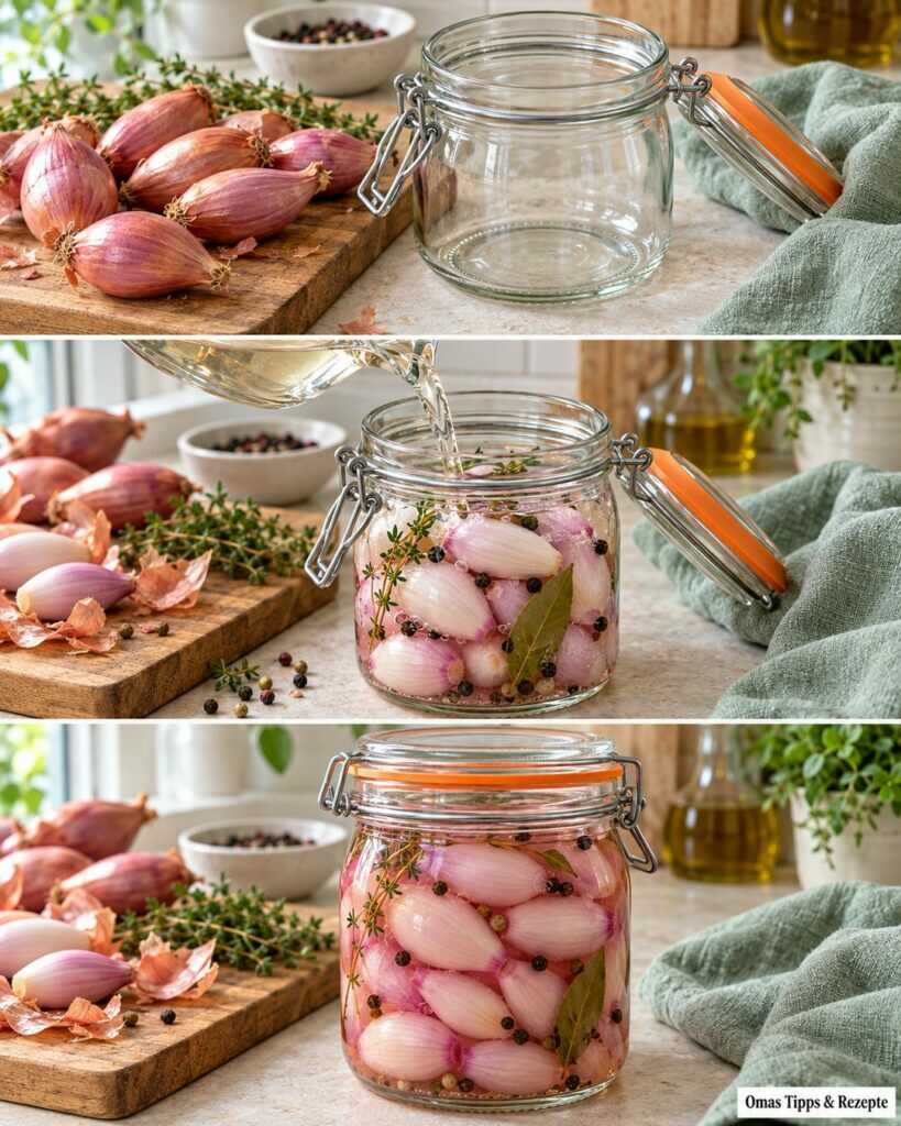Schalotten übrig? So werden daraus aromatische Essig-Schalotten für deine nächste Brotzeit
