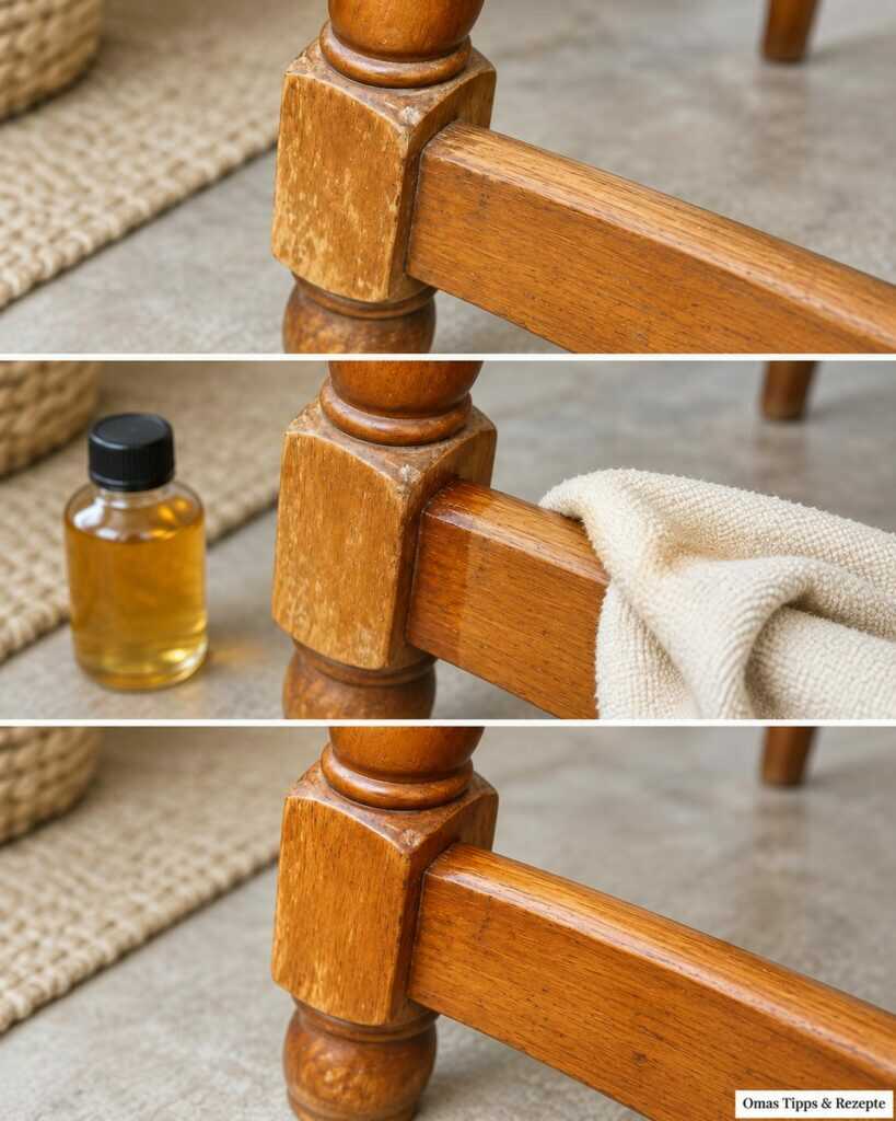 Stumpfes Holz wieder auffrischen: So bekommt dein alter Stuhl seinen warmen Glanz zurück