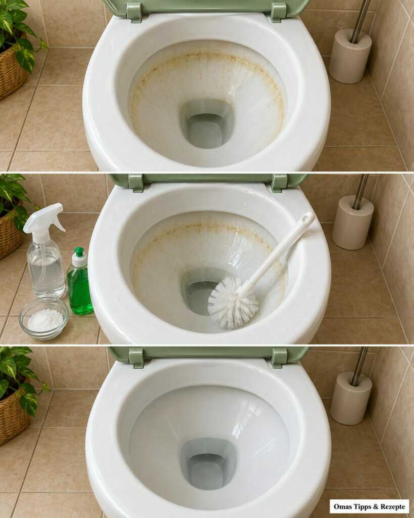 Gelber Rand in der Toilette? So lösen Sie Kalk und Ablagerungen mit einfachen Mitteln