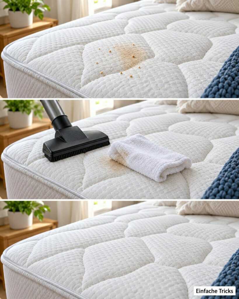 Flecken auf der Matratze? So wird dein Bett wieder sauber und frisch – ohne es zu durchnässen
