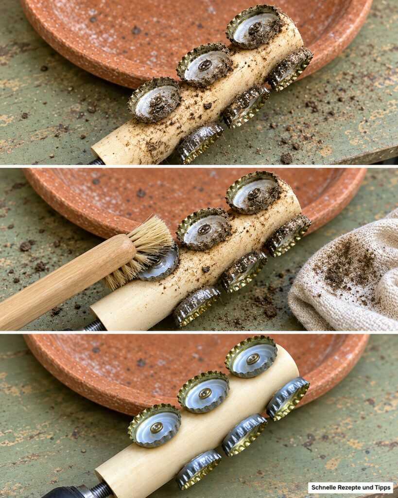 Erde und Schmutz am Werkzeug? So werden Holz und Metall schonend wieder sauber