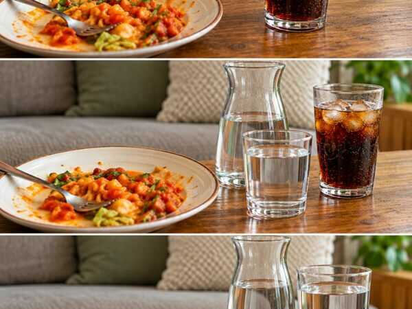Blähbauch nach dem Essen? Warum sich ein Blick ins Trinkglas lohnt