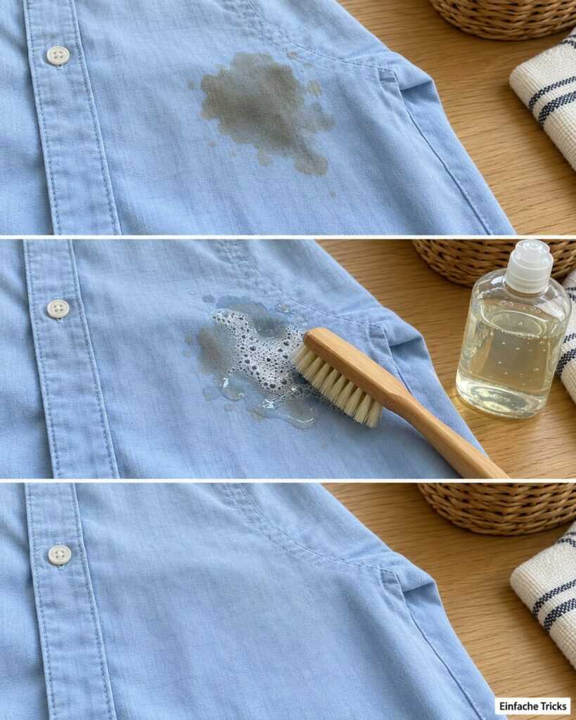 Fettfleck auf dem Lieblingshemd? So behandeln Sie ihn, bevor er sich festsetzt