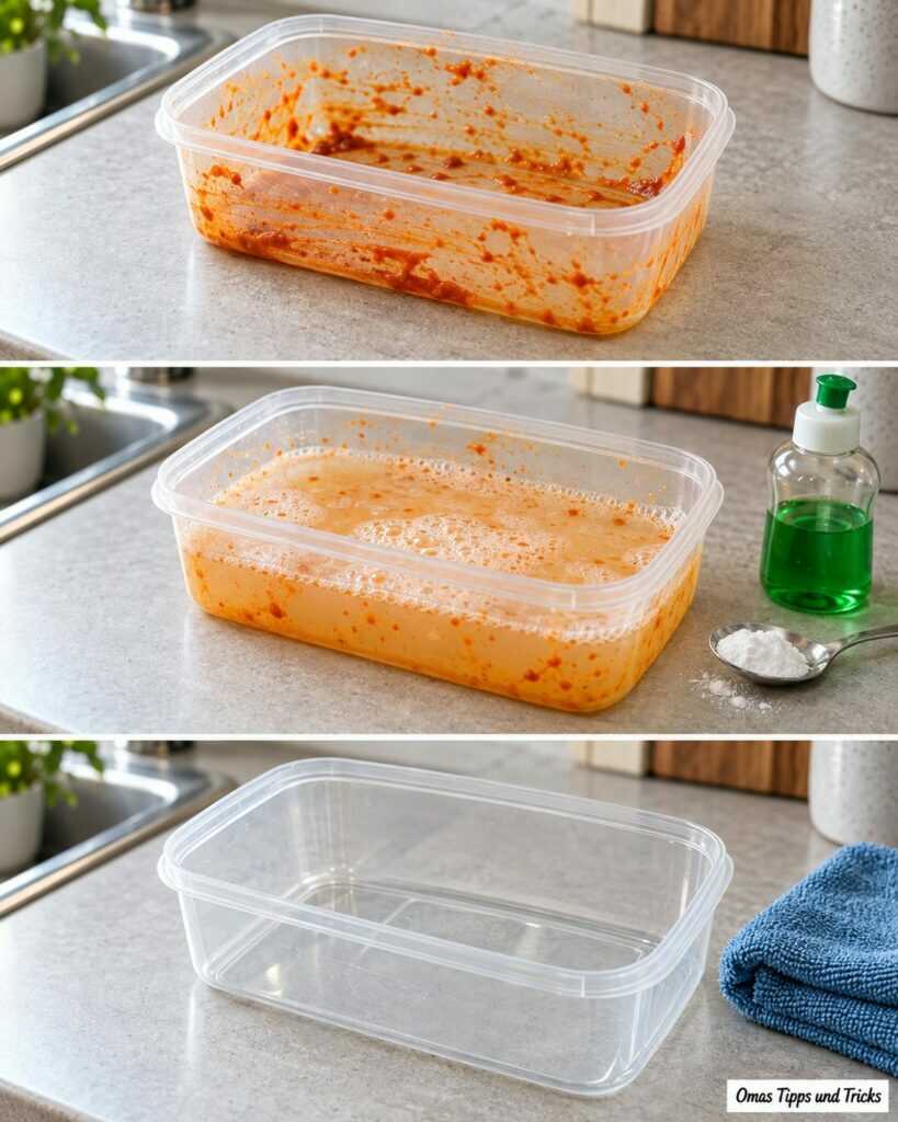 Plastikdosen orange verfärbt? So entfernst du Tomatenreste, Fett und Gerüche schonend