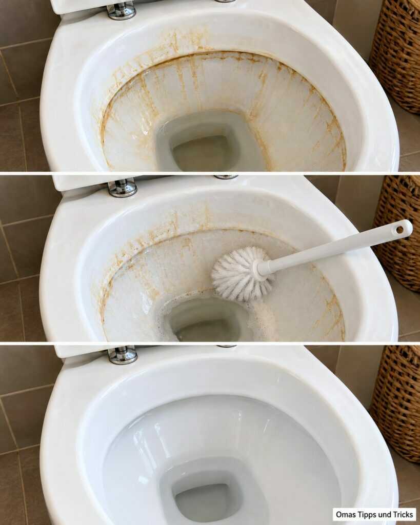 Gelbe Ränder in der Toilette? So lösen Sie Kalk und Urinstein mit einfachen Mitteln