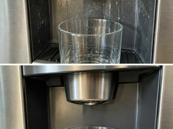 Weiße Kalkflecken am Wasserspender? Mit diesen einfachen Handgriffen wird Ihr Kühlschrank wieder sauber