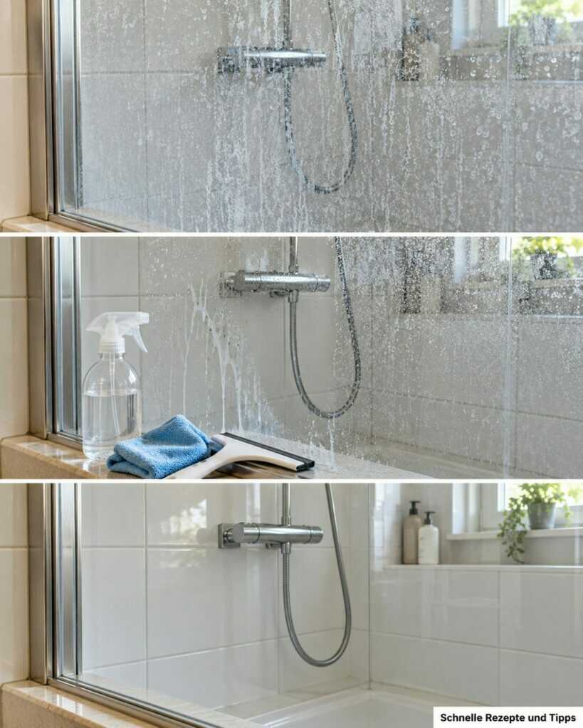 Kalkflecken an der Duschwand? So wird das Glas wieder klar – mit einfachen Mitteln