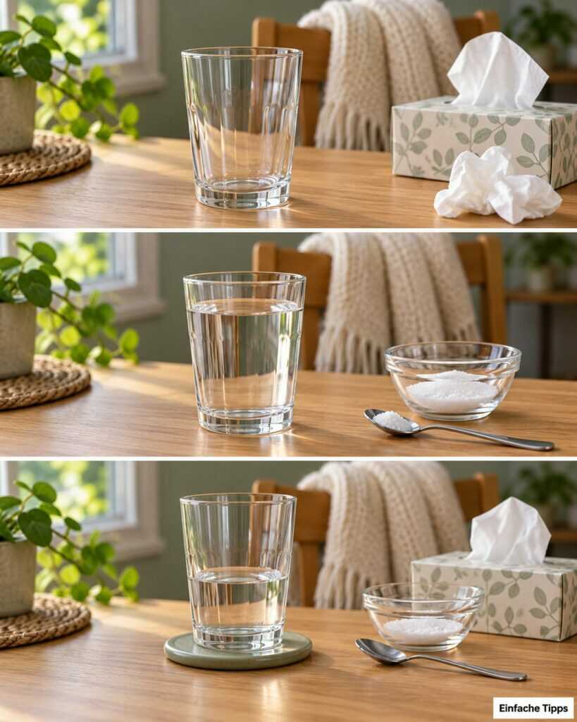 Halskratzen? So bereitest du eine Salzwasser-Gurgellösung richtig zu