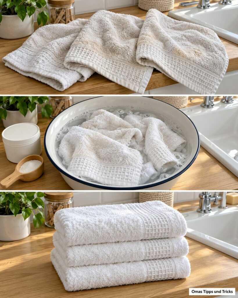 Weiße Handtücher wieder frisch: So verschwinden Grauschleier und muffige Gerüche