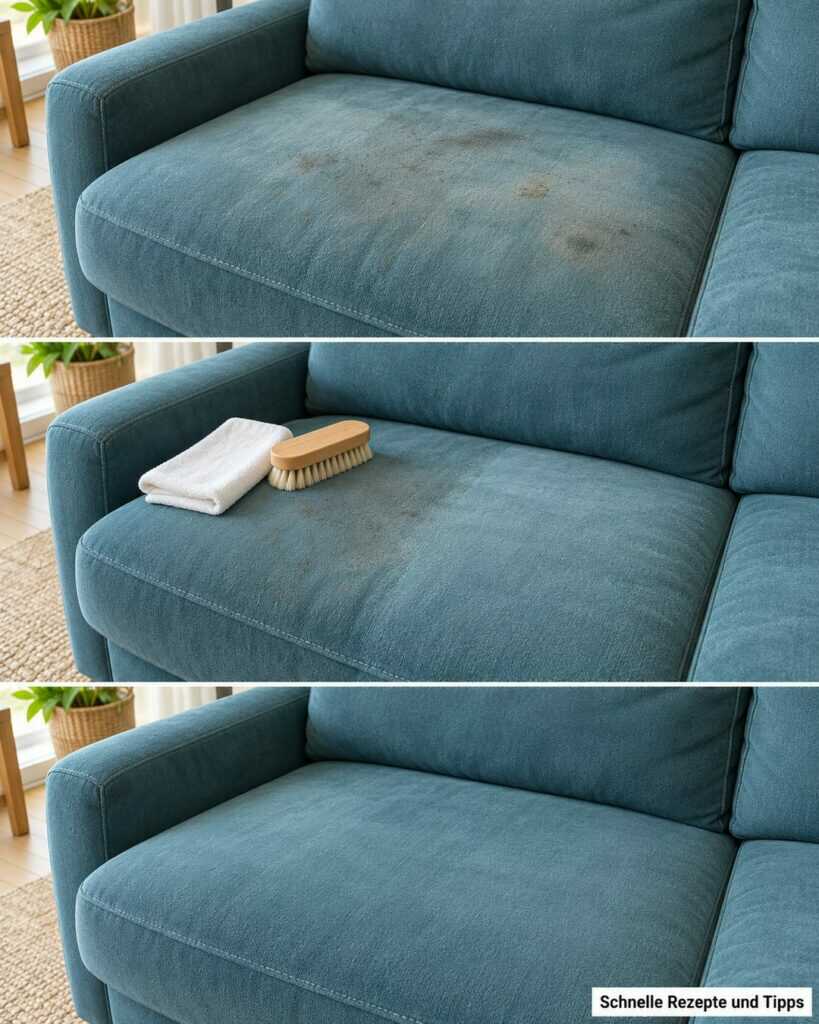 Flecken auf dem Sofa? So wird dein Stoffsofa wieder sauber – ohne Wasserränder