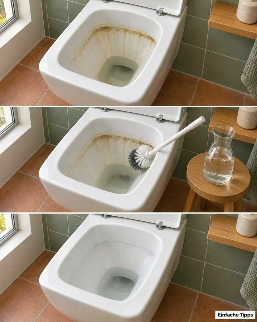 Gelber Rand in der Toilette? So löst du Kalk mit Essig und der richtigen Putztechnik