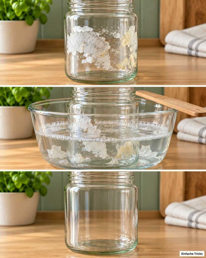 Etiketten kleben am Glas? So entfernst du Papier und Klebereste ohne mühsames Kratzen