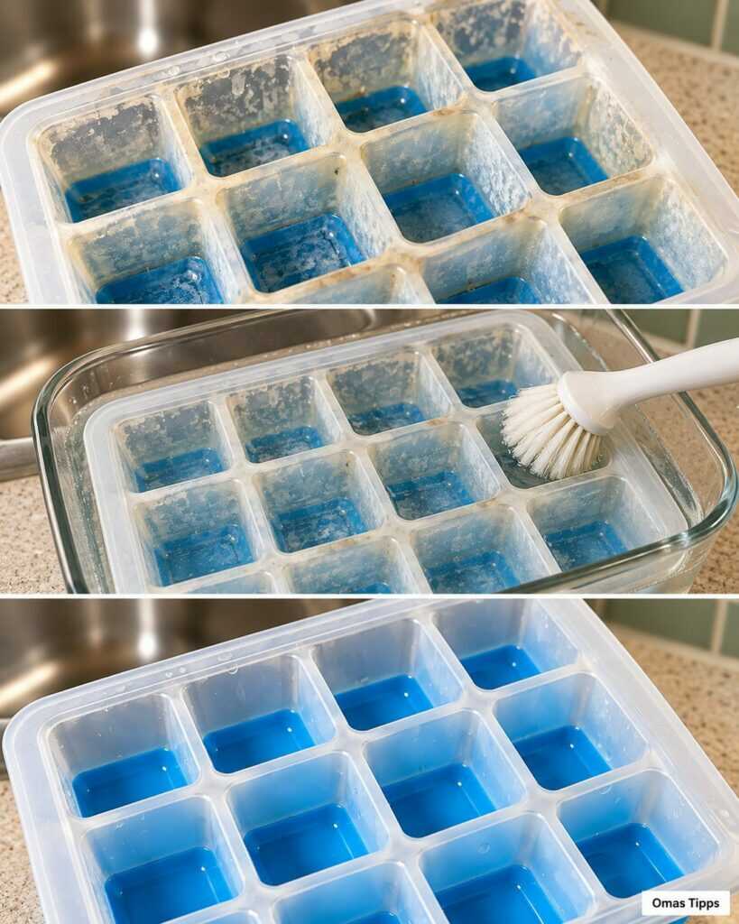 Weiße Beläge in der Eiswürfelform? So wird sie wieder sauber – ohne mühsames Schrubben