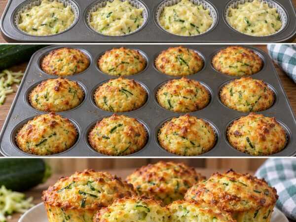 Saftige Zucchini-Muffins mit Parmesan – goldbraun gebacken und einfach gemacht