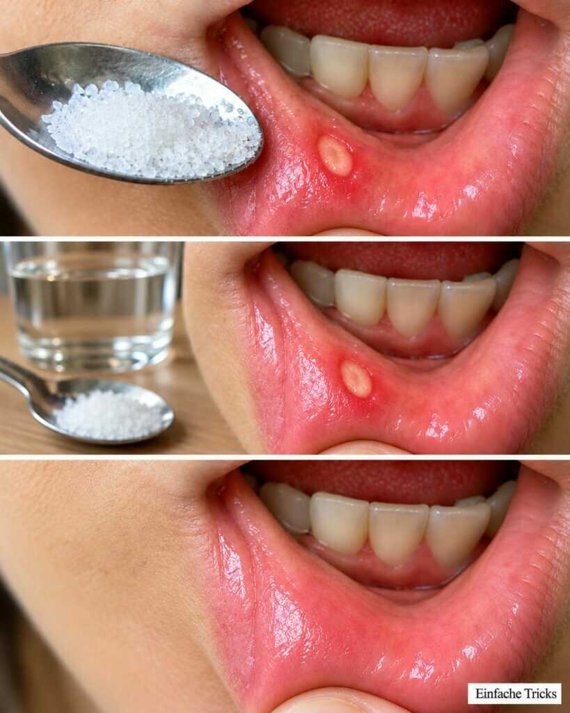 Aphthen im Mund: Was Salzwasser leisten kann – und welchen Fehler du vermeiden solltest