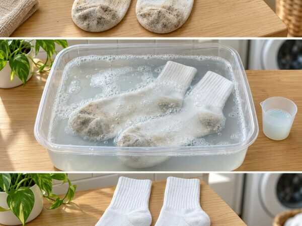 Weiße Socken bleiben grau? Dieser Einweichschritt hilft gegen schmutzige Sohlen