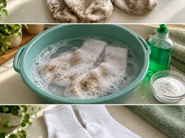 Weiße Socken wieder sauber bekommen: So lösen sich graue Sohlen und hartnäckige Flecken