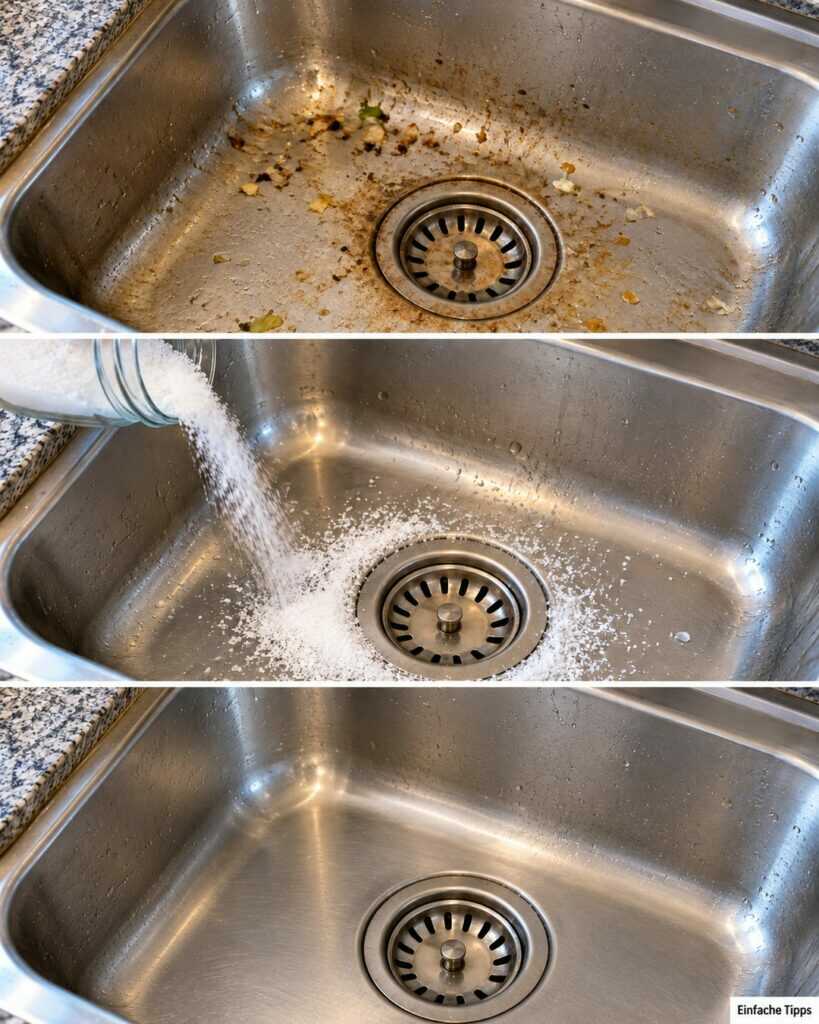 Edelstahlspüle wieder sauber: Diese einfachen Handgriffe helfen gegen Fett, Beläge und Wasserflecken