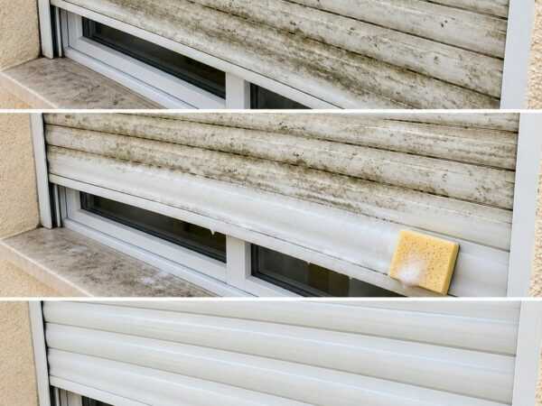 Graue Rollläden wieder sauber: So lösen Sie Schmutz und Beläge schonend