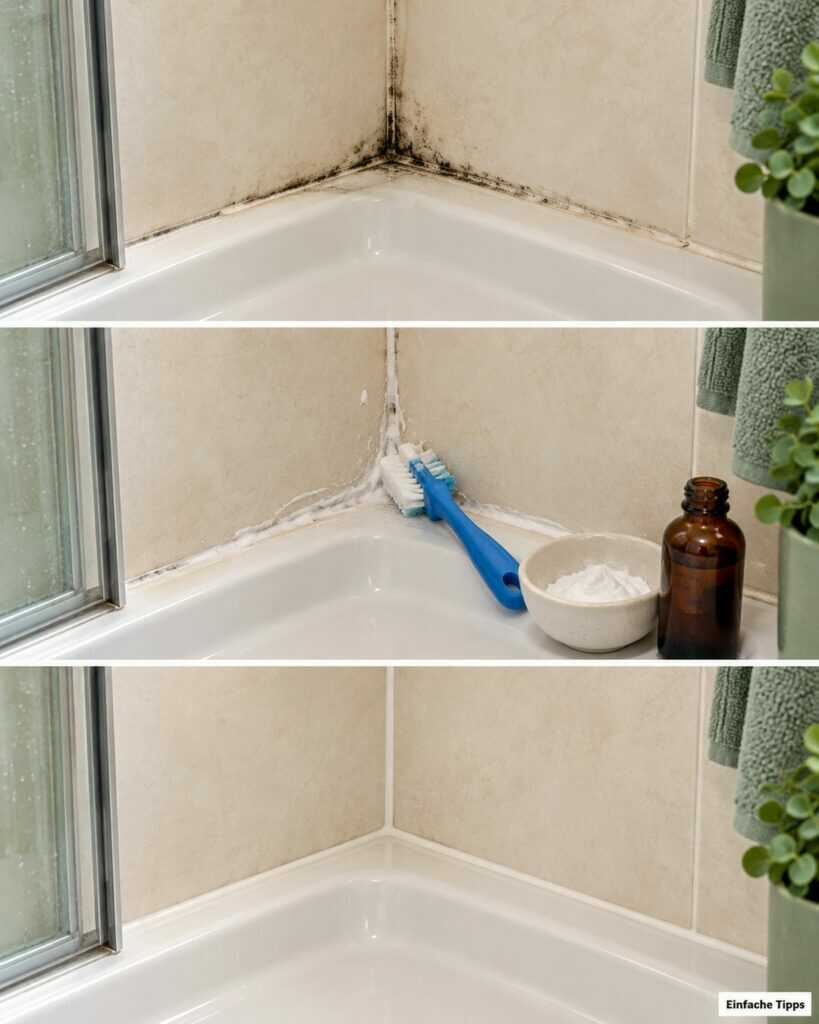 Schwarze Flecken in der Dusche? So werden Ecken sauber – und bleiben länger trocken