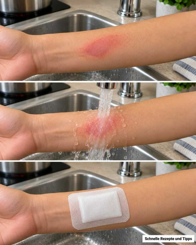 Kleine Verbrennung in der Küche? Diese einfachen Handgriffe helfen – und diese Hausmittel schaden