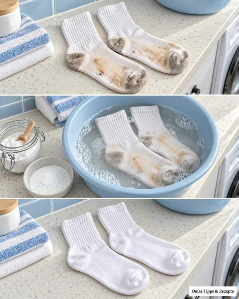 Weiße Socken wieder sauber bekommen: Dieser einfache Waschablauf hilft gegen graue Sohlen