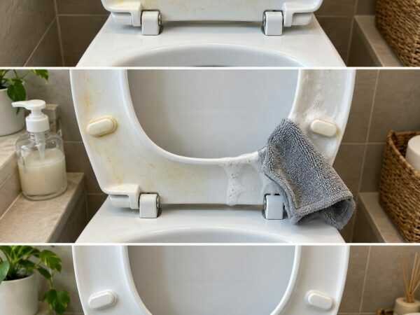 Gelbe Flecken an der Klobrille? So wird der WC-Sitz schonend wieder sauber