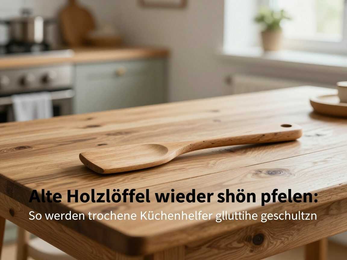 Alte Holzlöffel wieder schön pflegen: So werden trockene Küchenhelfer glatt und geschützt