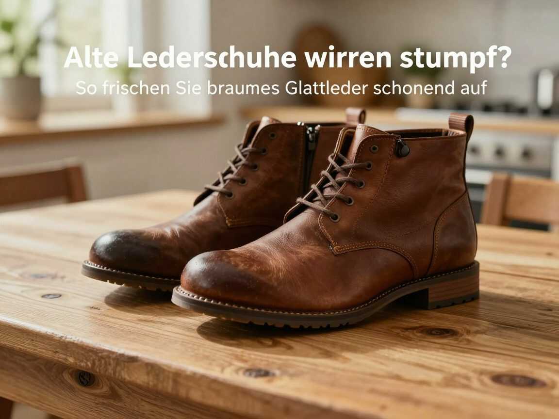 Alte Lederschuhe wirken stumpf? So frischen Sie braunes Glattleder schonend auf