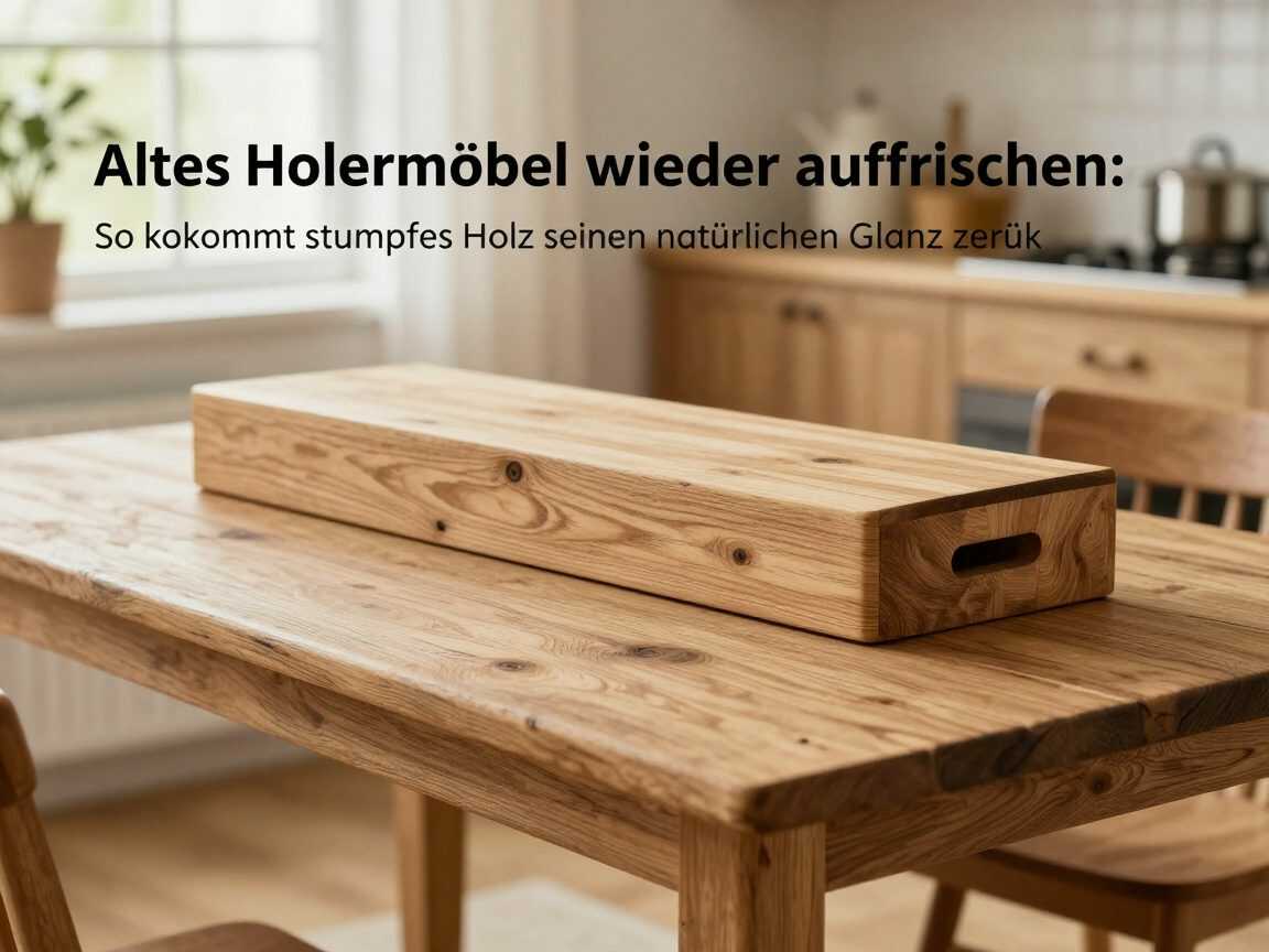 Altes Holzmöbel wieder auffrischen: So bekommt stumpfes Holz seinen natürlichen Glanz zurück
