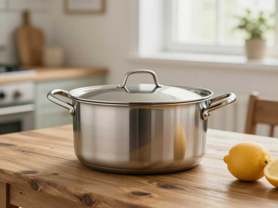 Angebrannten Edelstahltopf reinigen: Mit Zitronensäure werden Kalk und Beläge schonend gelöst