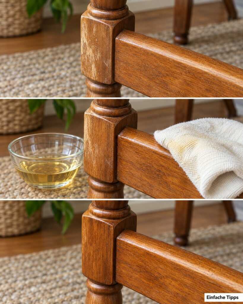 Stumpfes Holz auffrischen: Warum Essig und Rapsöl keine gute Lösung sind