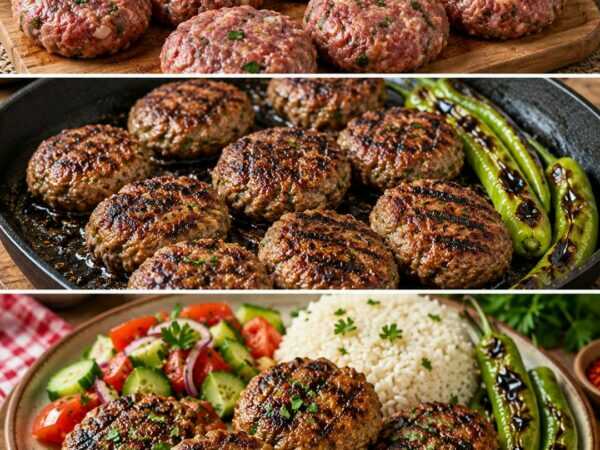 Saftige türkische Köfte aus der Pfanne – würzige Hackfleischbällchen wie vom Grill