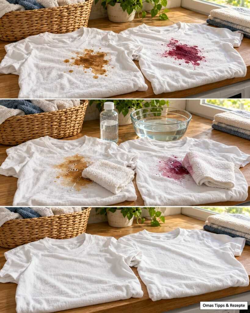 Kaffee- und Rotweinflecken auf weißer Kleidung? So rettest du deine Lieblingsshirts