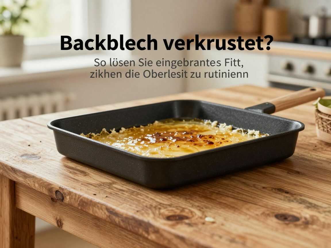 Backblech verkrustet? So lösen Sie eingebranntes Fett, ohne die Oberfläche zu ruinieren
