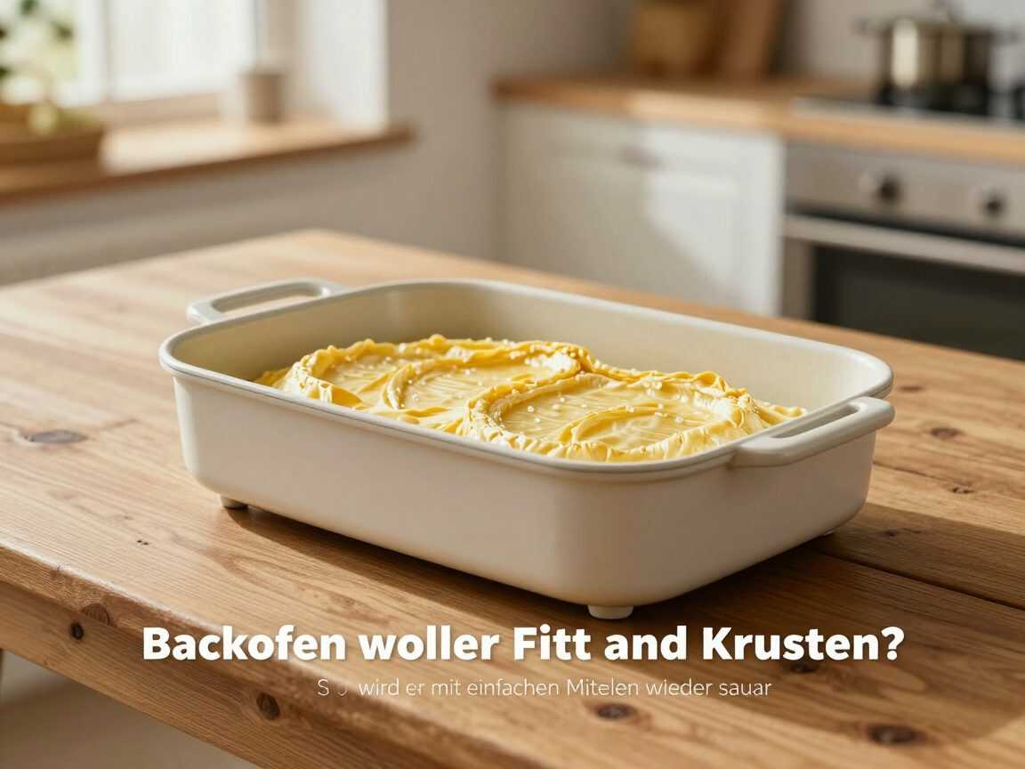 Backofen voller Fett und Krusten? So wird er mit einfachen Mitteln wieder sauber